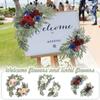 2Pcs DIY Artificial Wedding Arch Flowers Wedding Photography Flower  for Ceremony Party