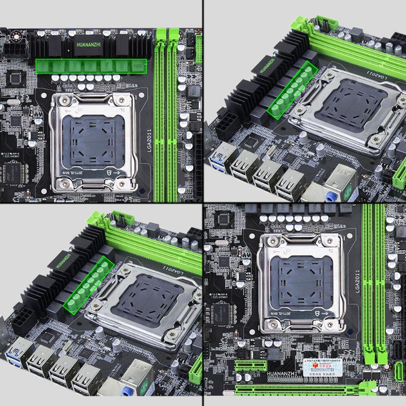 Материнская плата Huananzhi X79 LGA 2011 USB3.0 SATA3 с поддержкой памяти REG ECC и процессора Xeon E5