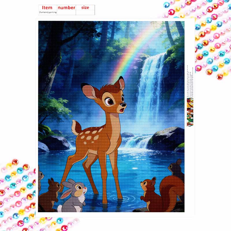 Disney Набор для алмазной живописи 5D Бэмби Алмазная картина Точечное искусство Набор для домашнего декора стен