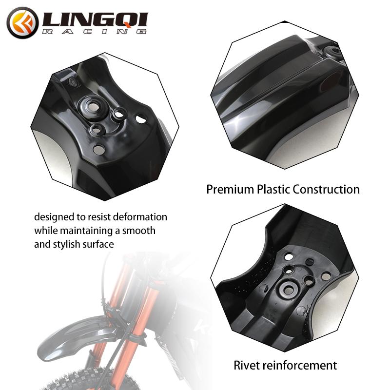 LINGQI Motorcycle Front Fender Mudguard Cover Fairing Kits Protection Fenders For CRF50 Motocross Pit Dirt Bike Tuttio Parts