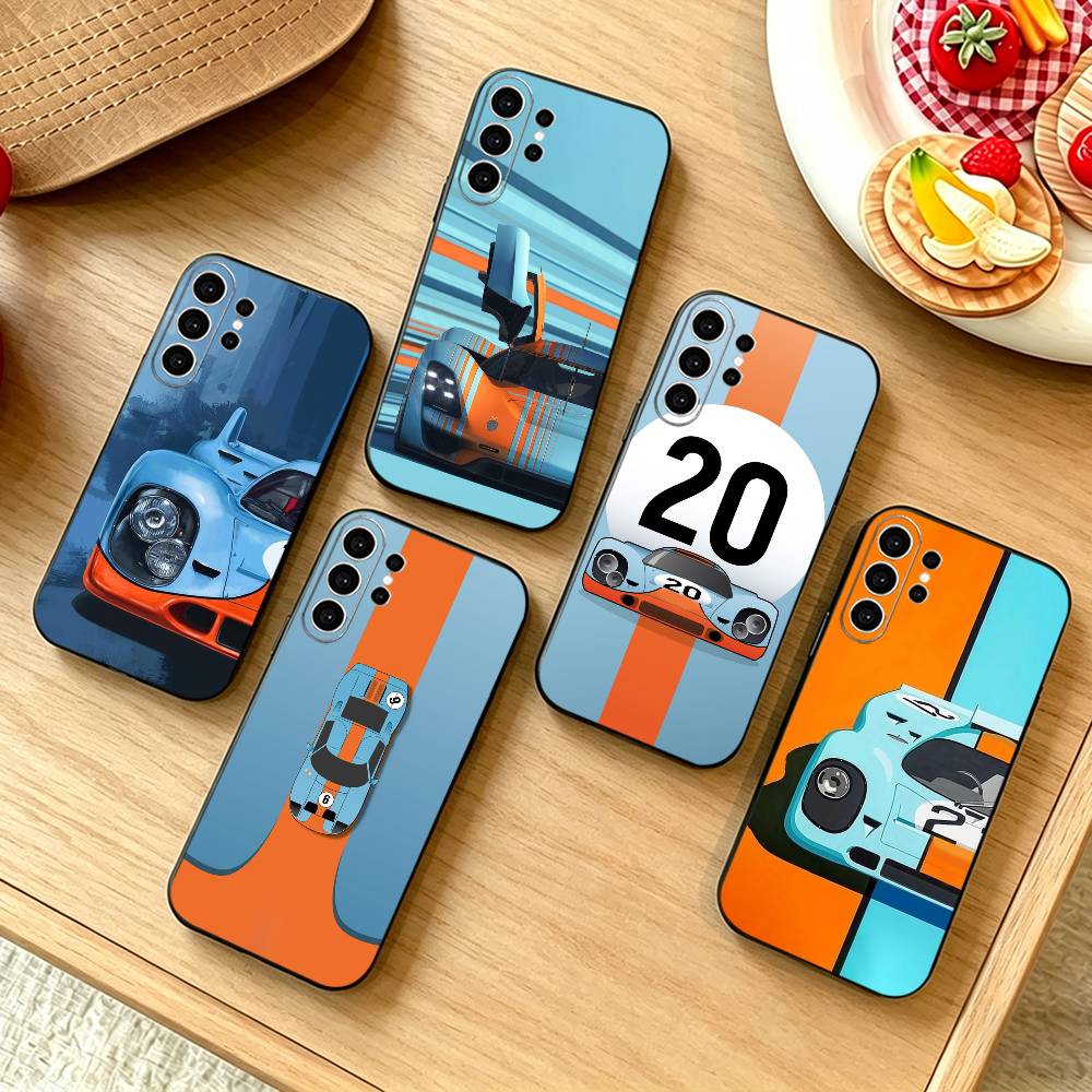 Чехол для телефона Star Ra-cing Car для Samsung S25, S24, S21, S22, S23, S30, Ultra, S20, Plus, Fe, Note, 10, 9, 5G Черная крышка