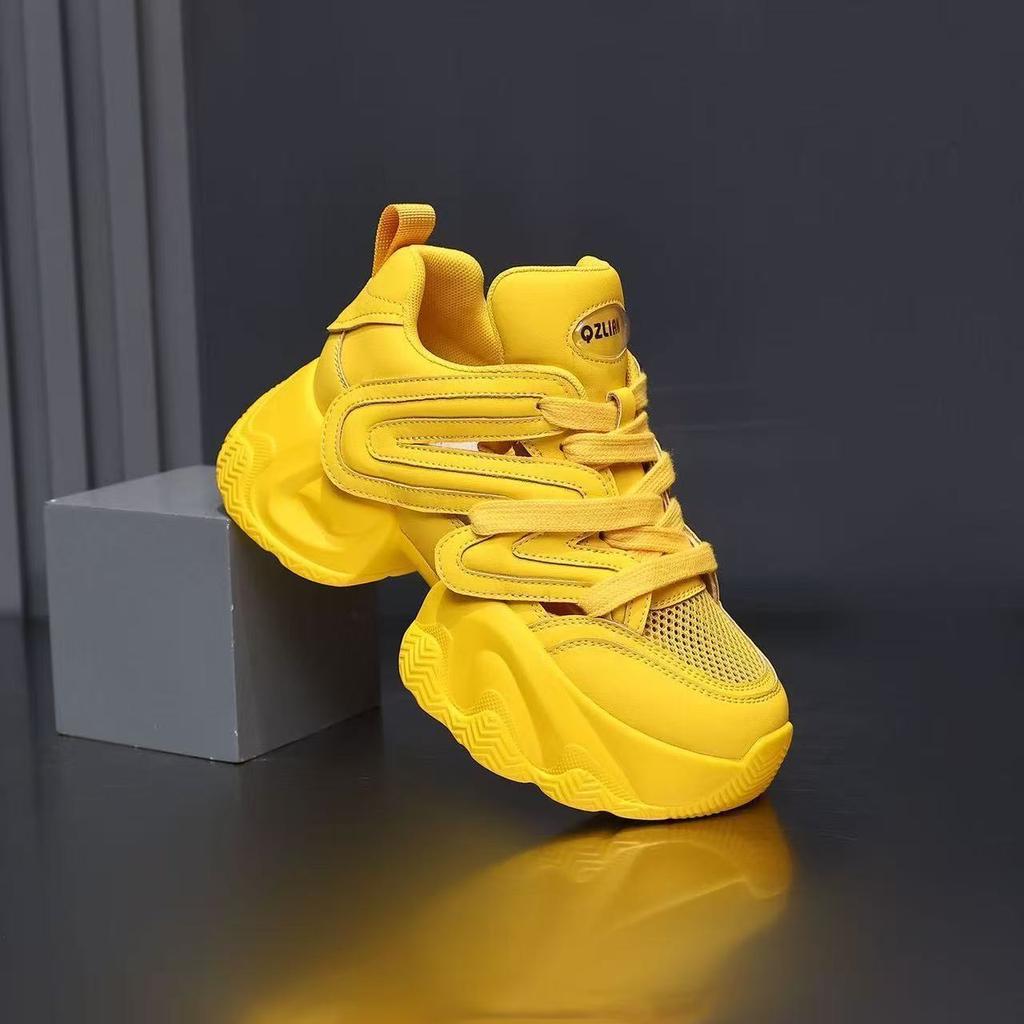 Показываем ноги маленькие папины туфли новая осенняя сетчатая дышащая платформа спортивные повседневные туфли