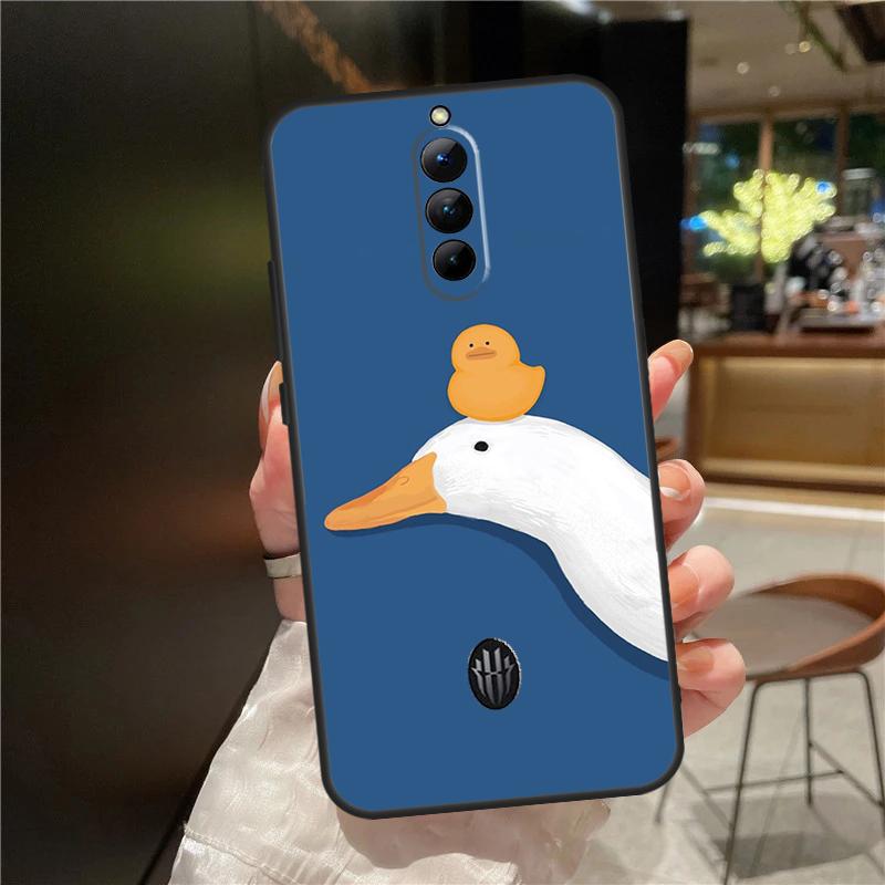 Cartoon Funny Goose Case For Red Magic 9 8S 8 Pro Plus Cover For ZTE Nubia Red Magic 6S 7S 6 7 Pro 6R 5S 5G