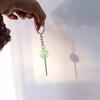 3D Food Lollipop Keychain Jelly-colored Candy Key Rings Lovely Simulation Lollipop  Jewelry Gifts