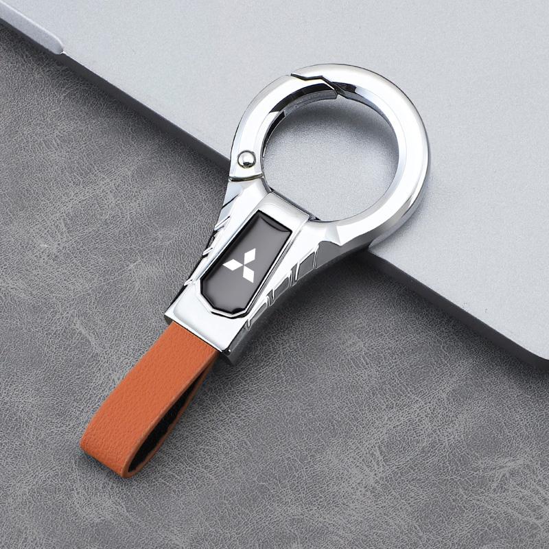 pdsh9 Car Keychains Zinc Alloy Key Pendant Accessories For Mitsubishi Lancer Ralliart ASX Mirage Pajero Xpander Attrage L200 Eclipse
