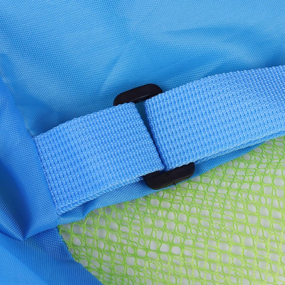 Washable Material Beach Storage Bag Large Mesh Shell Toy Bag Outdoor Beach