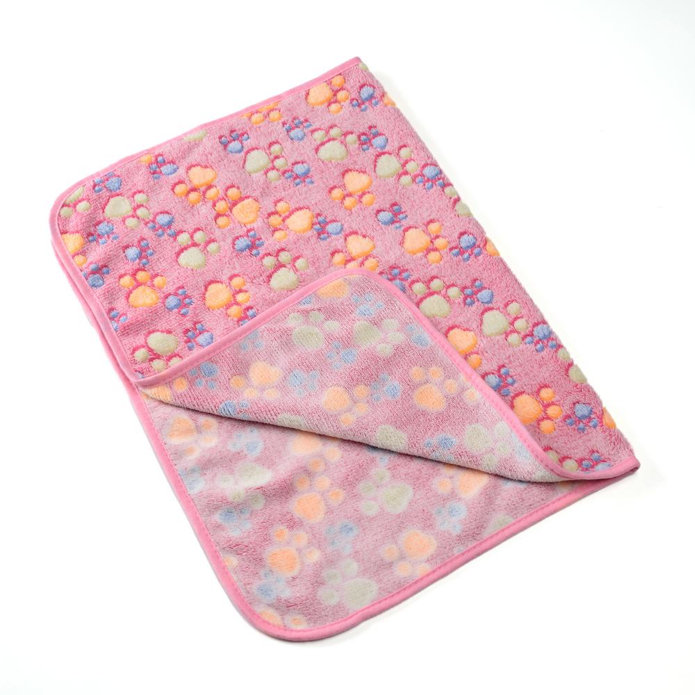 Одеяло для собак с принтом лапы для маленьких и больших собак, кошек, теплые дорожные автомобильные одеяла, домашний диван-кровать, коврик для французского бульдога, чихуахуа, матрас для домашних животных