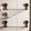 Suction Cup Towel Rack Adjustable Bathroom Storage Rod New Slipper Rack