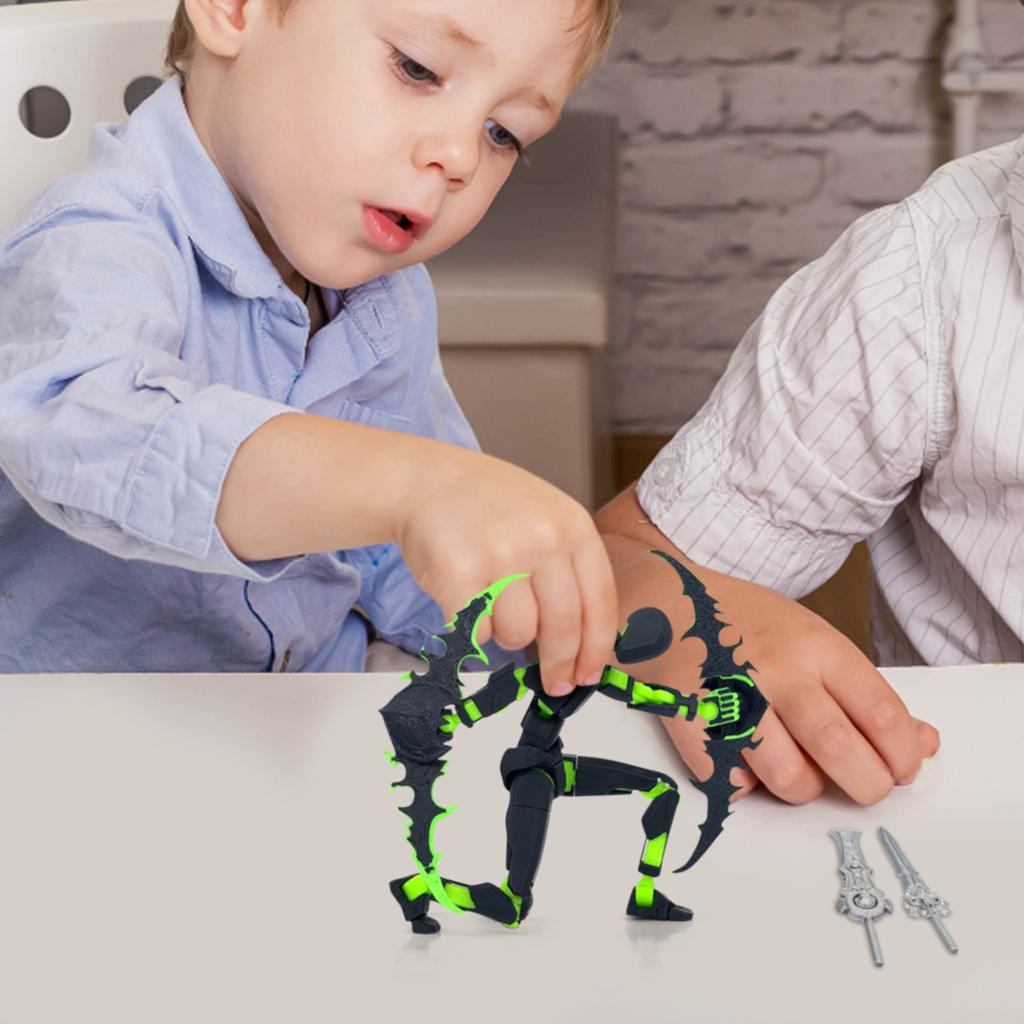 Mobile Doll Set, 3D Printed Titan Robot Mobile Doll, Posable Mobile Doll, Suitable For Collectors, Desktop Decoration