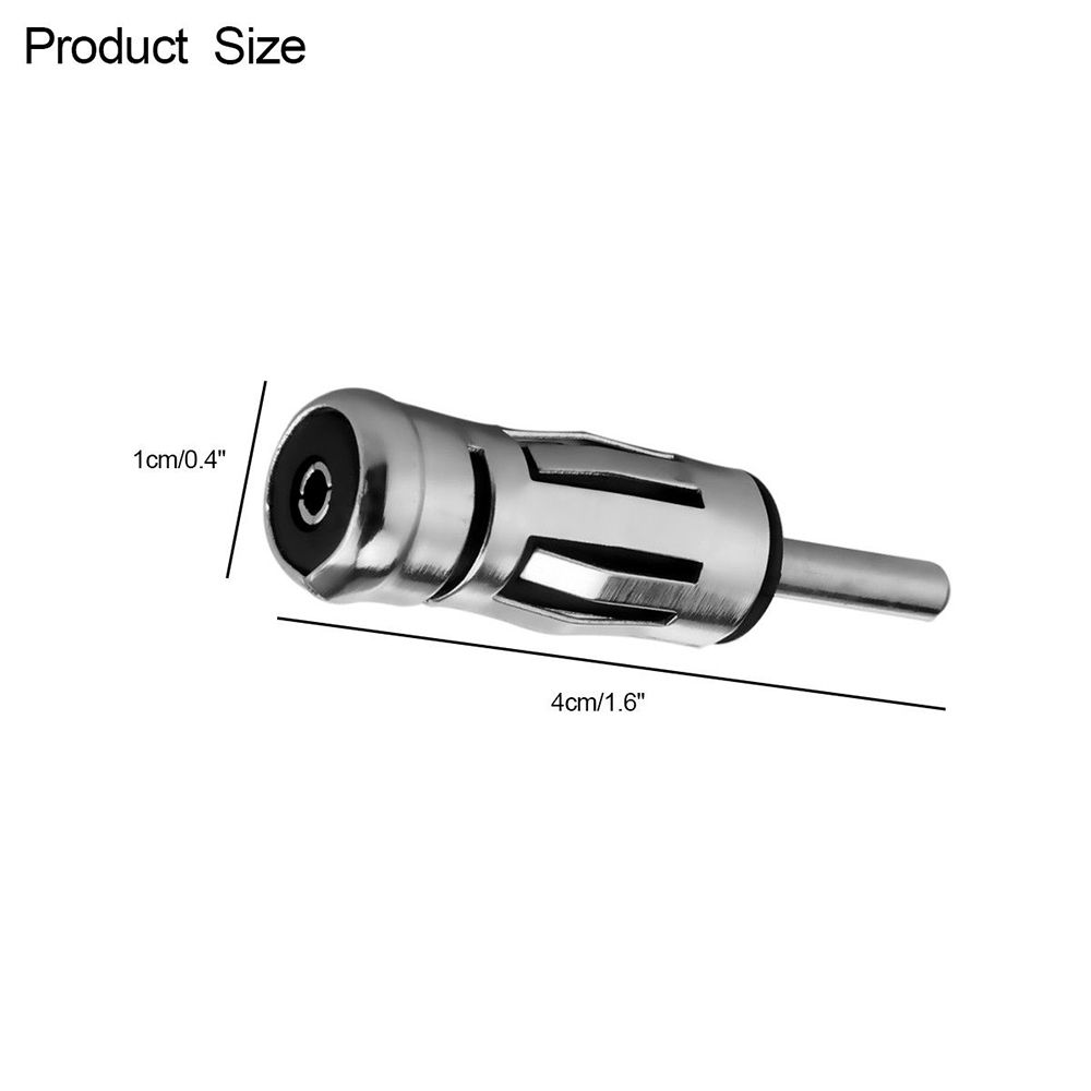 Alloy Vehicles Connector ISO To Din Aerial Plug Car Radio Stereo Antenna Mast Adapter