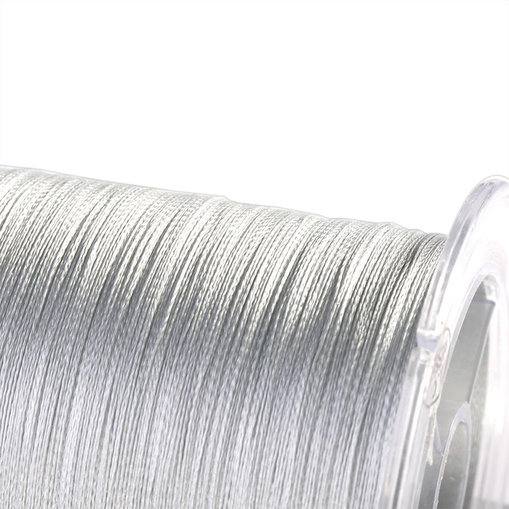 300m PE   4 Strands Super Strong Fishing Lines Multi filament Fish Rope Cord Grey (0.6)