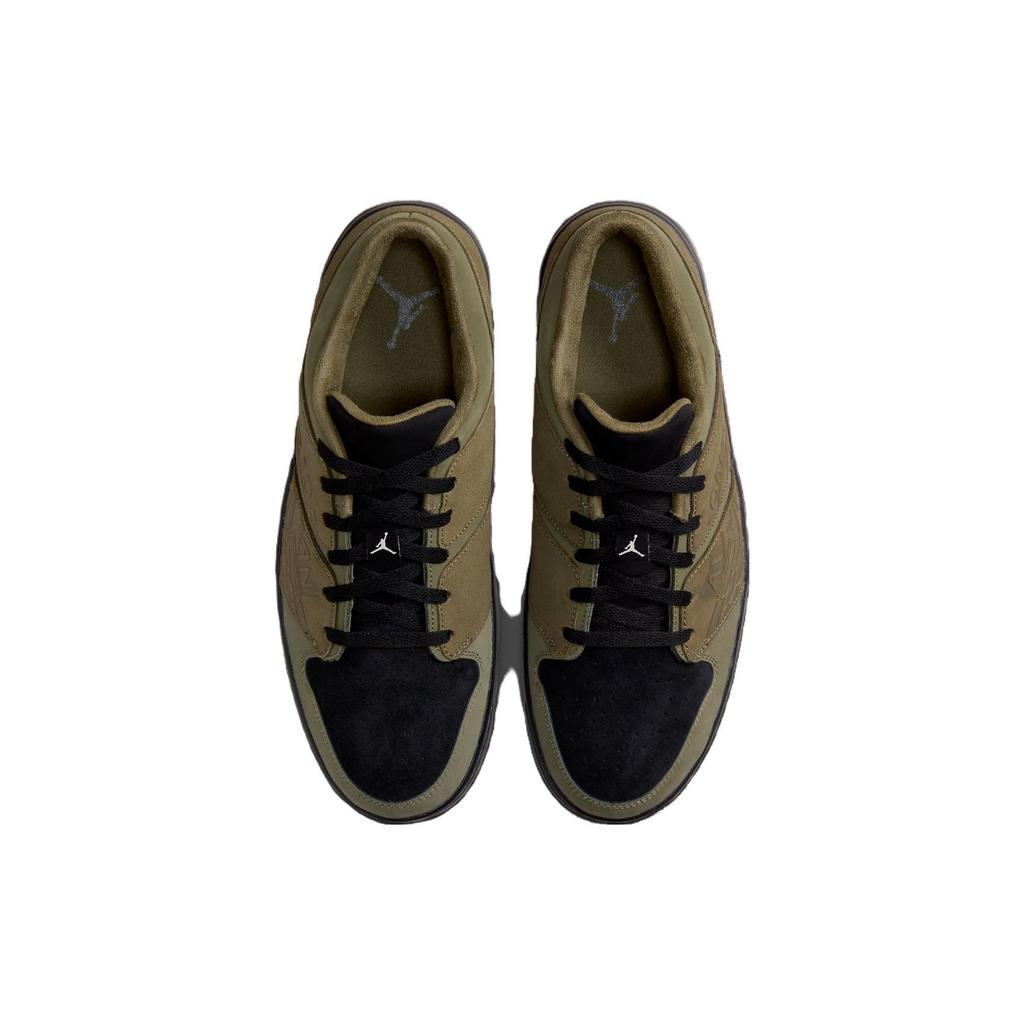 Кроссовки Air Jordan Nu Retro 1 Low Cargo Khaki Мужские Зеленые Черные DV5141-200