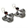 Mozambique Garnet Gemstone 925 Silver Plated Handmade Jewelry Earring 1.89"