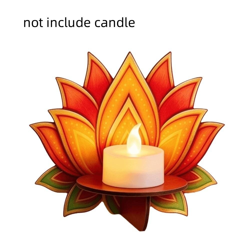 India Pray Girl Wall Storage Rack Lotus Flower Wall Display Stand Decorative Wall Decor Home