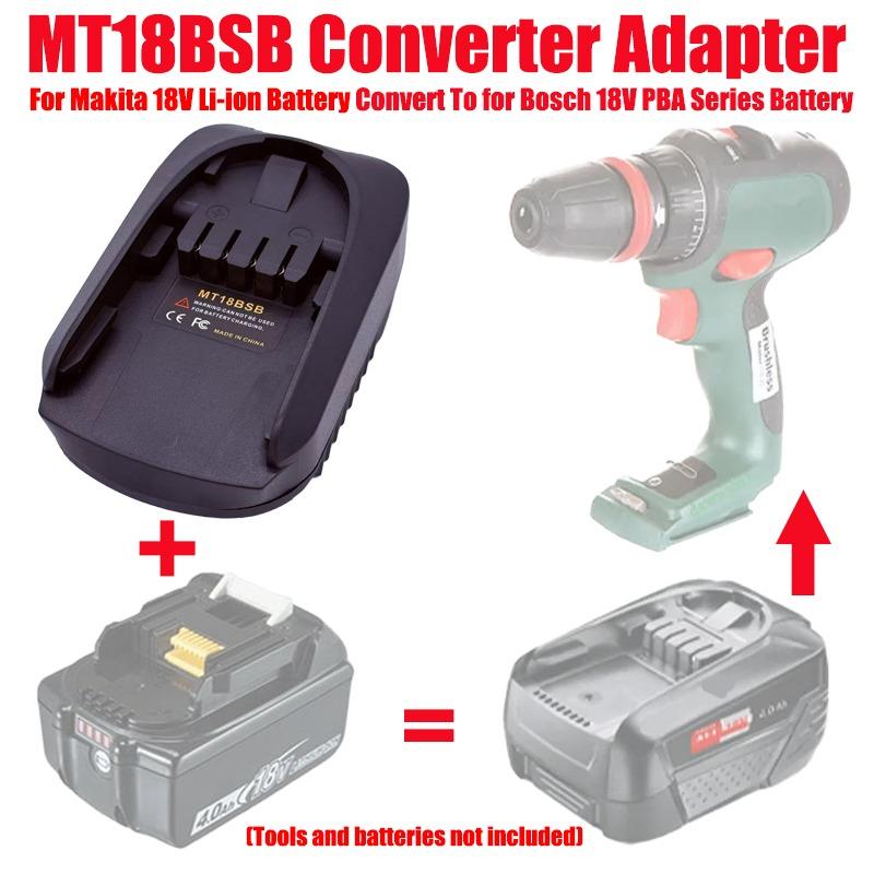Адаптер батареи ALASICKA MT18BSB для Makita 18V BL1830 BL1860 BL1850 BL1840 BL1820 Преобразование для Bosch PBA Литиевых электроинструментов
