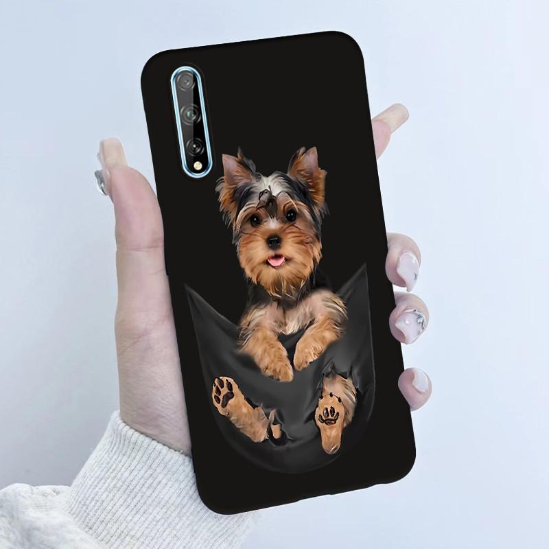 Чехол для телефона Huawei Y8p Дизайн 'Девочка с цветами' Мягкий силикон ТПУ Задняя крышка для Huawei P Smart S Y 8p HuaweiY8p AQM-LX1 Чехлы