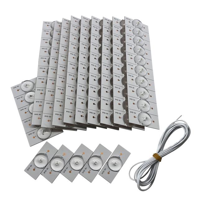 Accessories with Optical Lens Fliter 2M Wire Backlight Bead SMD Lamp Beads 3V Led Light Strip Parts