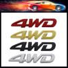 3D Premium New Design 4WD Displacement for All 4 Wheel Drive SUV Off-road Car Hood Fender Trunk Rear Bonnet Nameplate Decal Emblem Badge Sticker
