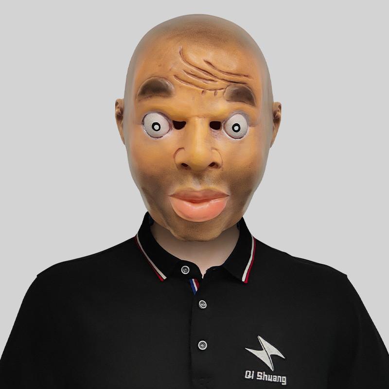 Уморительная латексная маска лысого старика для веселых костюмированных вечеринок и мероприятий на Хэллоуин