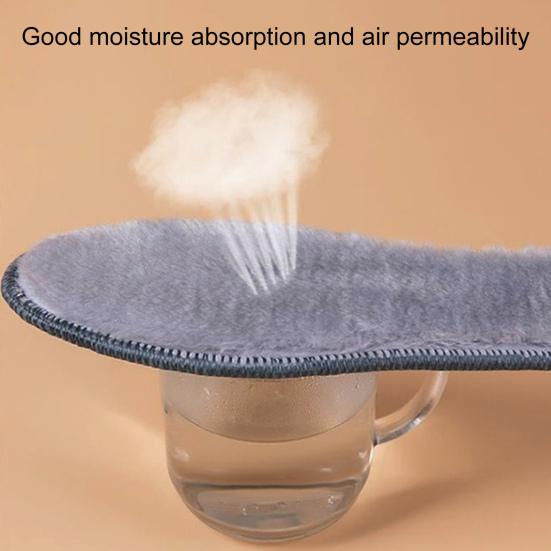 2 пары зимних теплых плюшевых стелек с утолщенным искусственным мехом и флисовой вставкой для обуви