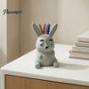 Ленивый Животный Настольный Органайзер 3D Печатный Кролик Держатель для Ручек, Органайзер Большой Вместимости, Контейнер с Матовым Покрытием, Милый Карандаш для Офиса Дома Школы