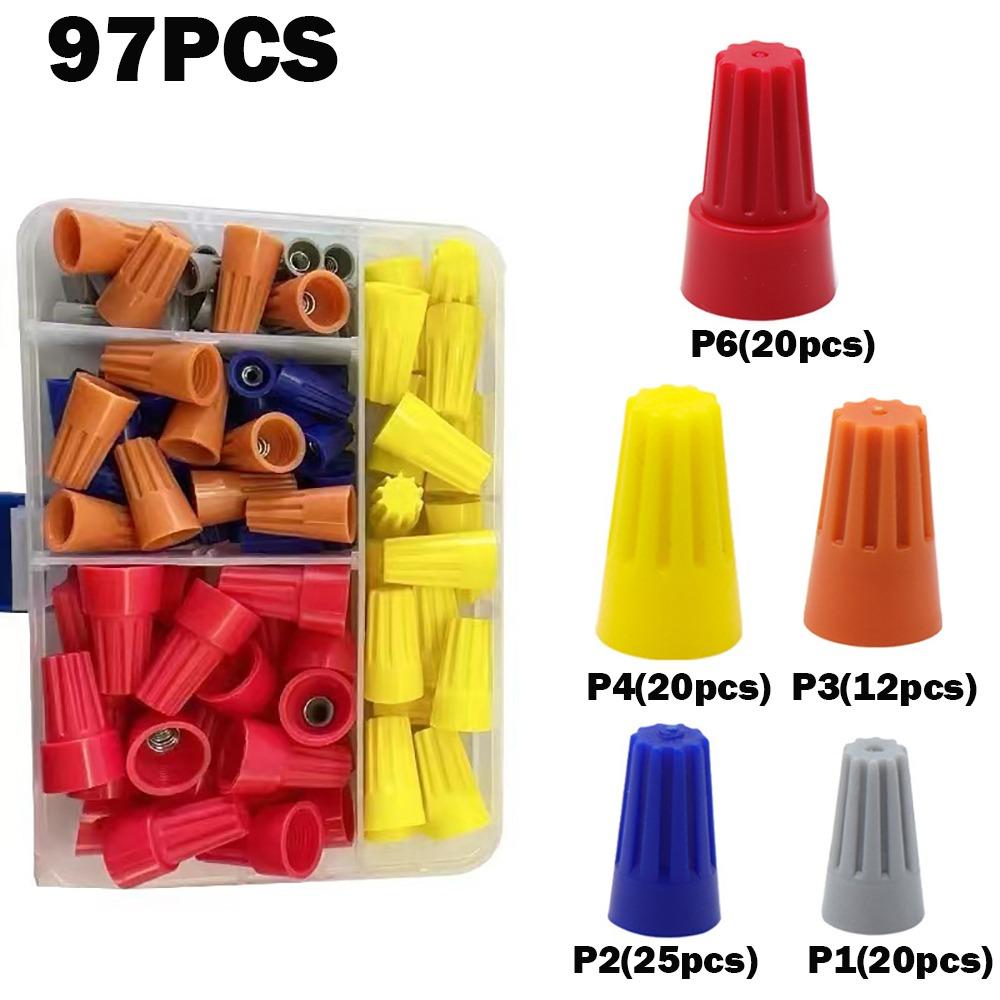 Insulated Wire Caps Colorful Twist Caps Nuts Twist Terminal Electrical Insulated Crimp Electrical