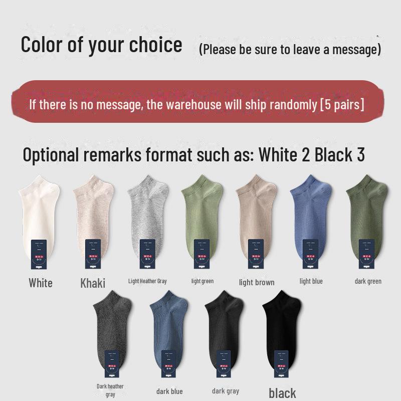 Мужские летние короткие антибактериальные носки из чистого хлопка - черные, впитывающие пот, дезодорирующие, всесезонные, тонкие, в стиле лодочки