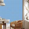 Geometric rhombus wallpaper in azure and blue for the living room and bedroom 50x1000
