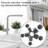 Инструмент для снятия аэратора для крана 10 в 1 Компактный ключ для крана Сверхпрочный ключ Aerato для резьбовых аэраторов TF M16.5 M21.5 M24 M28 без царапин