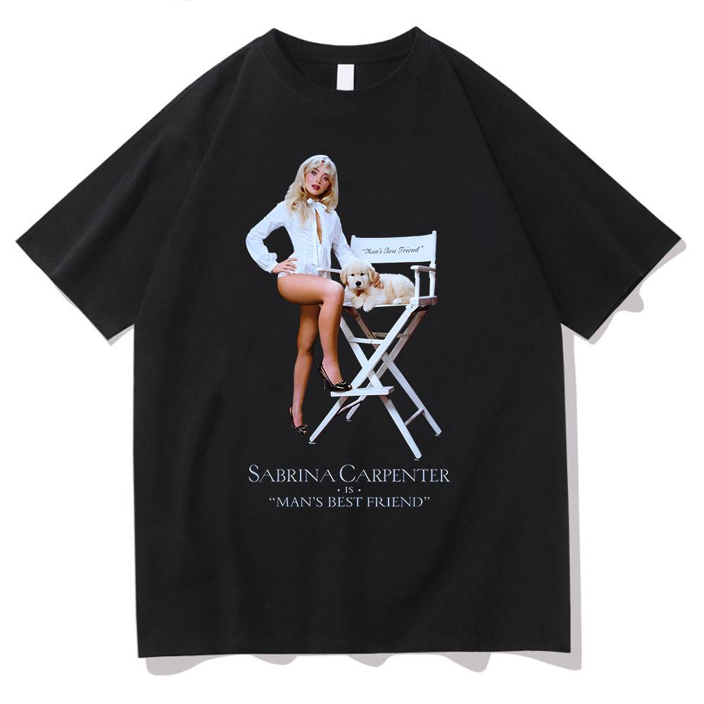 Sabrina Carpenter Best Friend Tshirt Unisex Summer Female Y2k Clothing Unisex Cotton Harajuku Fashion Casual Streetwear Tees Tops