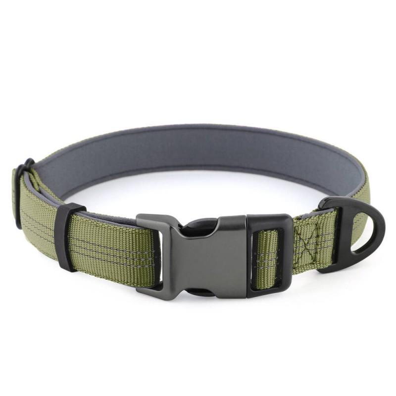 Reflective Dog Collar Small Medium Large Dogs Soft Neoprene Lined Nylon Pet Breathable Cute Puppy