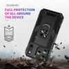 Armor Shockproof Phone Case For iPhone 17 Pro Max Air 16 15 14 13 12 11 Magnetic Metal Ring Holder TPU Frame Plastic Back Cover