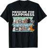 My Medicine For Happiness Called Cats Every Day Kitten Cat T Shirt Men Women Kid