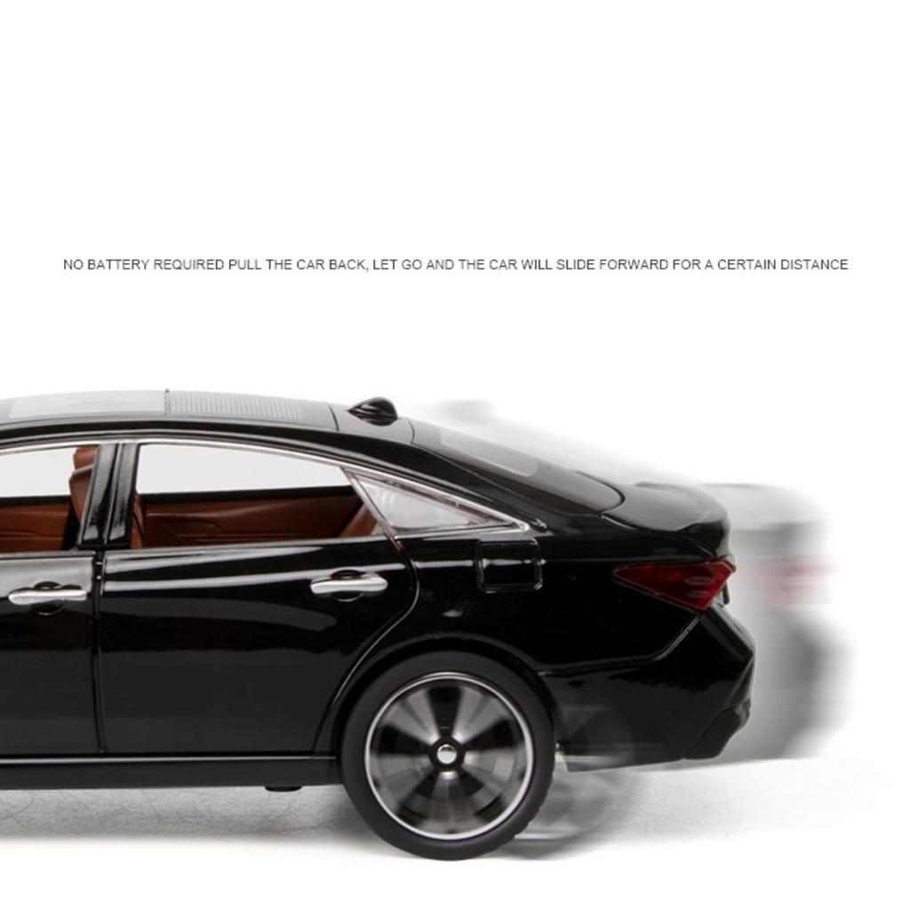 1/24 TOYOTA Avalon игрушечная машинка для детей литая металлическая модель миниатюрная звук свет двери открываются коллекция подарок для детей