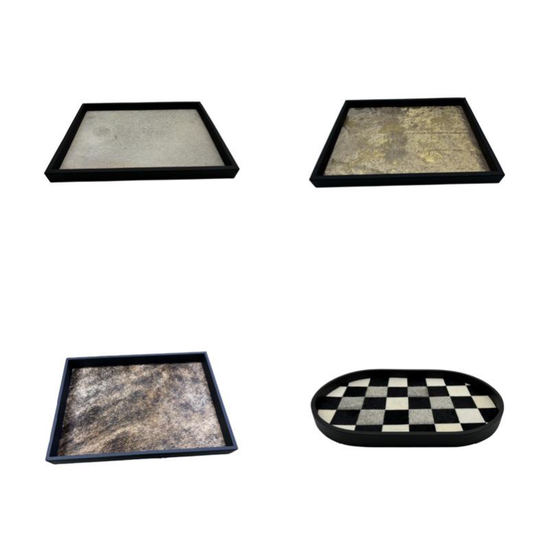 Modern Simple Horsehair Ornament Display Tray for Hotel Model Rooms and Cloakrooms