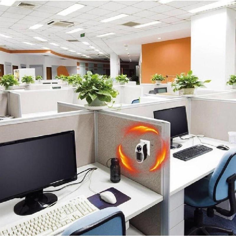 Тихий, быстрый, переносной, беспроводной обогреватель, настенный, с термостатом, таймером, пультом дистанционного управления, небольшой обогреватель для помещения, офиса, ванной комнаты