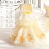 Dog clothes spring and summer thin cat princess dress wholesale high waist wedding dress small dog teddy pet