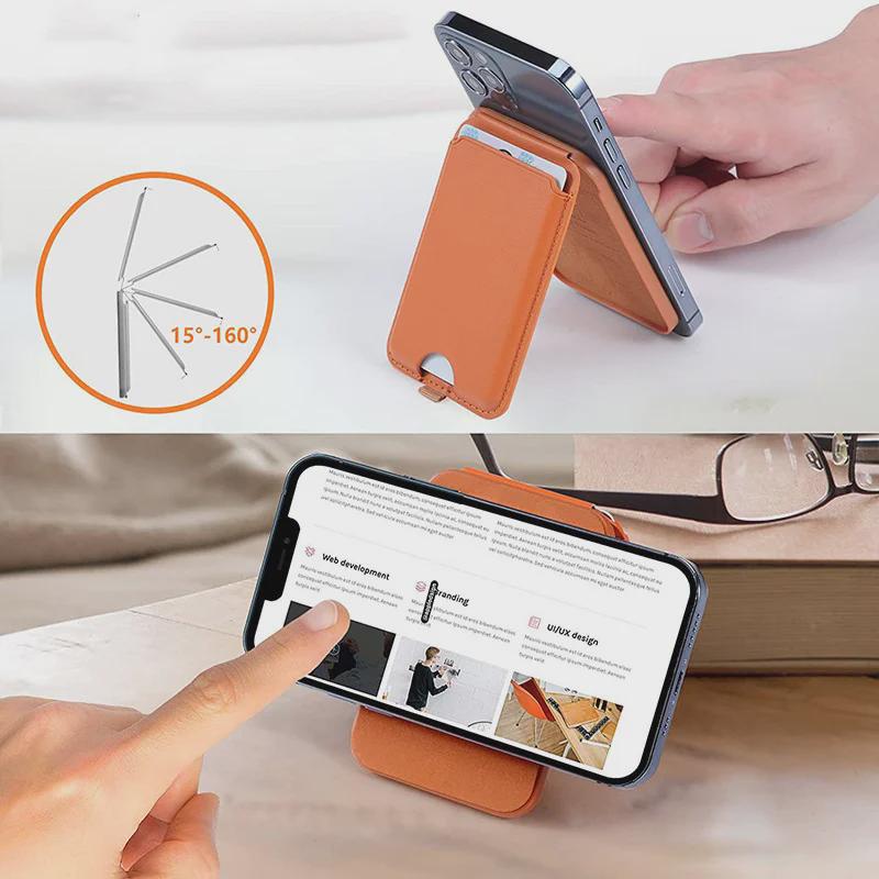 Складной вращающийся держатель магнитных карт MagSafe для Apple iPhone iP15/14/13