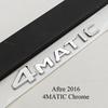 3D ABS Chrome Black Car Letters Logo 4MATIC Emblem Sticker Nameplate Rear Trunk Badge For Mercedes Benz 4MAITC Acciessories AN1