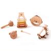 Etucdose Musical Instrument Toy 5 Piece Castanet Wooden Instrument for Educational Percussion 3 Years 4 Years 5 Years Birth Celebration Set, Set,