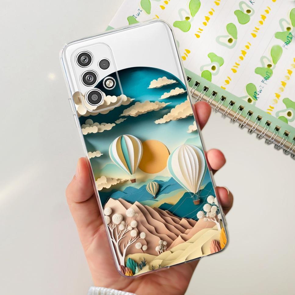 For Samsung Galaxy A23 5G A23 4G Case Cartoon Astronaut Cat Soft Silicone TPU Cover For Samsung A23 a23 6.6" Bumper Phone Case
