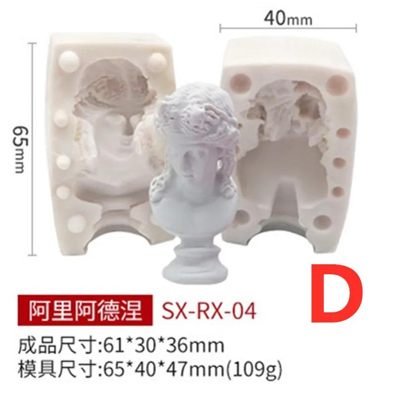 Портрет гипсовая форма ароматизированная свеча форма мыло ручной работы свеча силиконовая форма