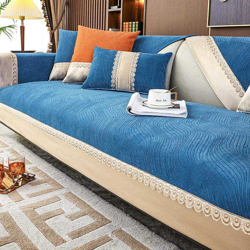 Chenille Sofa Cushion Four Seasons Universal Simple Modern Non-Slip Leather Sofa Cover New All-Inclusive Universal Cover