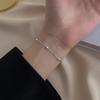 925 Sterling Silver Round Beads Bracelet Small Cute Accessories Female Simple Personality Exquisite Bracelet Student Jewelry