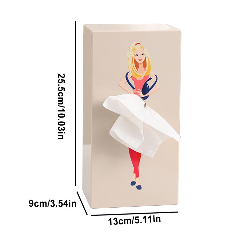 Cube Tissue Box Cover Creative Tissue Box Holder with Lid for Bathroom Multifunctional Interesting Napkin Holder with Stylish