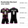 Personalised Shirts Kit Mens Girls With Name Number Custom Football Jerseys For Boys Training Suit