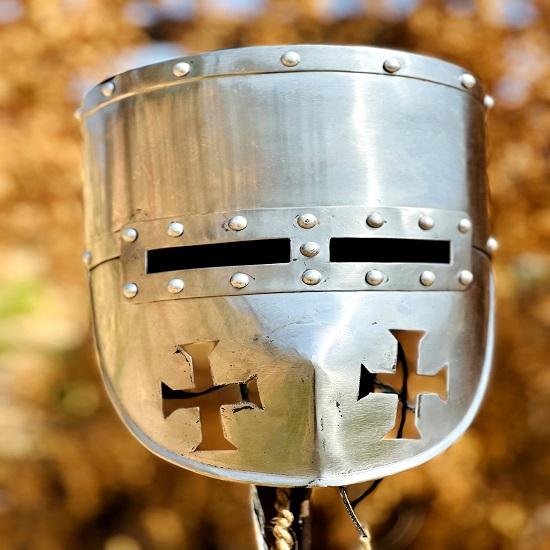 Templar Helmet, Medieval Crusader Helmet,  Medieval Armor Knight Helmet,
