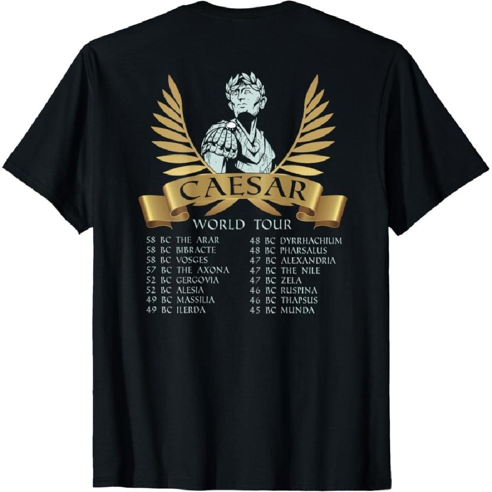 Ancient Rome Gaius Julius Caesar World Tour (on Back) T-Shirt