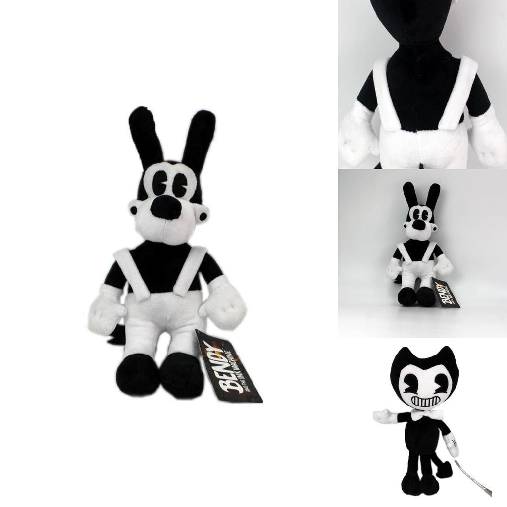 Уникальная черно-белая плюшевая игрушка Bendy and the Ink Machine для коллекционеров и геймеров