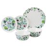 NARUMI Dinnerware Anna Floral Set for 5 Microwave Dishwasher Gift Boxed Set, Emilia, Green, Pattern, Cute, 2, Pieces, Warming, Safe, 96604-23169P
